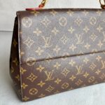 LV Cluny MM Brown Monogram Coated Canvas with Leather and Gold Hardware #RLKO-1 - Image 3