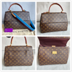 LV Cluny MM Brown Monogram Coated Canvas with Leather and Gold Hardware #RLKO-1 - Image 2