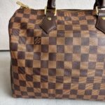 LV Speedy Bandouliere 30CM Damier Ebene Coated Canvas with Leather And Gold Hardware #RLKT-1 - Image 5
