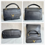LV Very One Top Handle Bag Black Monogram Shadow Leather with Gold Hardware #RLCO-1 - Image 2
