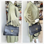 LV Very One Top Handle Bag Black Monogram Shadow Leather with Gold Hardware #RLCO-1 - Image 42
