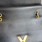 LV Very One Top Handle Bag Black Monogram Shadow Leather with Gold Hardware #RLCO-1 - Image 32