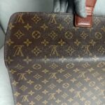 LV Vintage Clutch Brown Monogram Coated Canvas with Leather and Gold Hardware #RLYT-1 - Image 3