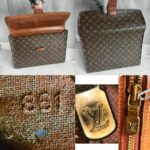 LV Vintage Clutch Brown Monogram Coated Canvas with Leather and Gold Hardware #RLYT-1 - Image 2