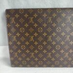 LV Vintage Clutch Brown Monogram Coated Canvas with Leather and Gold Hardware #RLYT-1 - Image 5