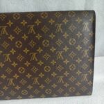 LV Vintage Clutch Brown Monogram Coated Canvas with Leather and Gold Hardware #RLYT-1 - Image 6