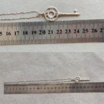 Tiffany & Co Atlas Key 18K White Gold with Diamond Necklace #RLKL-5 - Image 6