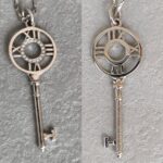 Tiffany & Co Atlas Key 18K White Gold with Diamond Necklace #RLKL-5 - Image 2