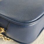 Bally Crossbody Bag Blue Leather with Gold Hardware #RUUK-4 - Image 11