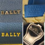 Bally Crossbody Bag Blue Leather with Gold Hardware #RUUK-4 - Image 14