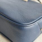 Bally Crossbody Bag Blue Leather with Gold Hardware #RUUK-4 - Image 8