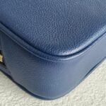 Bally Crossbody Bag Blue Leather with Gold Hardware #RUUK-4 - Image 10