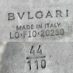 Bvlgari Belt Size 65cm Black Saffiano Leather with Silver Hardware #RLOE-12 - Image 8