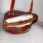 Celine Vintage Tote Bag Brown Coated Canvas with Leather and Gold Hardware #RUUK-5 - Image 18