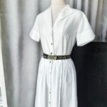 Dior Vintage Belt Jacquard/Leather Size 65cm Canvas with Leather and Gold Hardware #RLOE-14 - Image 8