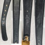 Dior Vintage Belt Jacquard/Leather Size 65cm Canvas with Leather and Gold Hardware #RLOE-14 - Image 4