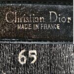 Dior Vintage Belt Jacquard/Leather Size 65cm Canvas with Leather and Gold Hardware #RLOE-14 - Image 6