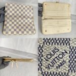 LV Insolite Wallet Damier Azur Coated Canvas with Gold Hardware #GULCE-2 - Image 3