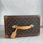 LV M21826 Boite Pharmacie Vanity Case Brown Monogram Coated Canvas with Leather and Brass Gold Hardware #RUCU-1 - Image 9