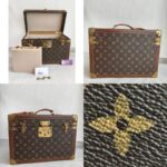 LV M21826 Boite Pharmacie Vanity Case Brown Monogram Coated Canvas with Leather and Brass Gold Hardware #RUCU-1 - Image 2