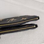 LV Multi Pochette Accessoires M45777 Black Embossed Supple Grained Cowhide Leather with Gold Hardware #RUEL-2 - Image 9