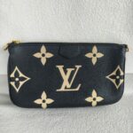 LV Multi Pochette Accessoires M45777 Black Embossed Supple Grained Cowhide Leather with Gold Hardware #RUEL-2 - Image 3