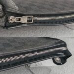 LV Pochette Voyage MM Damier Graphite Coated Canvas with Silver Hardware #GULCU-1 - Image 8