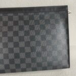 LV Pochette Voyage MM Damier Graphite Coated Canvas with Silver Hardware #GULCU-1 - Image 4