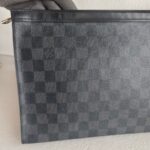 LV Pochette Voyage MM Damier Graphite Coated Canvas with Silver Hardware #GULCU-1 - Image 3