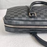 LV Porte-Documents Voyage PM Black/Grey Damier Graphite Coated Canvas/Leather and Silver Hardware #RUER-1 - Image 8