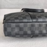 LV Porte-Documents Voyage PM Black/Grey Damier Graphite Coated Canvas/Leather and Silver Hardware #RUER-1 - Image 10