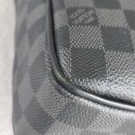 LV Porte-Documents Voyage PM Black/Grey Damier Graphite Coated Canvas/Leather and Silver Hardware #RUER-1 - Image 12