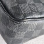 LV Porte-Documents Voyage PM Black/Grey Damier Graphite Coated Canvas/Leather and Silver Hardware #RUER-1 - Image 13