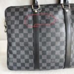 LV Porte-Documents Voyage PM Black/Grey Damier Graphite Coated Canvas/Leather and Silver Hardware #RUER-1 - Image 3