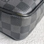 LV Porte-Documents Voyage PM Black/Grey Damier Graphite Coated Canvas/Leather and Silver Hardware #RUER-1 - Image 15
