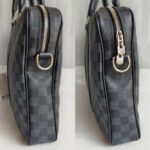 LV Porte-Documents Voyage PM Black/Grey Damier Graphite Coated Canvas/Leather and Silver Hardware #RUER-1 - Image 7