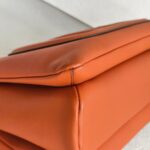 MCM 2way Bag Brick Brown Calf Leather with Gold Hardware #GULUR-1 - Image 14