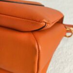 MCM 2way Bag Brick Brown Calf Leather with Gold Hardware #GULUR-1 - Image 17