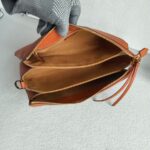 MCM 2way Bag Brick Brown Calf Leather with Gold Hardware #GULUR-1 - Image 29