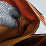 MCM 2way Bag Brick Brown Calf Leather with Gold Hardware #GULUR-1 - Image 28