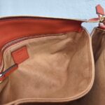 MCM 2way Bag Brick Brown Calf Leather with Gold Hardware #GULUR-1 - Image 27