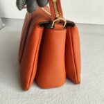 MCM 2way Bag Brick Brown Calf Leather with Gold Hardware #GULUR-1 - Image 9