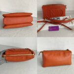 MCM 2way Bag Brick Brown Calf Leather with Gold Hardware #GULUR-1 - Image 2