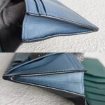 MCM Bi-Fold Long Wallet Black Leather with Silver Hardware #GULCE-4 - Image 8