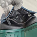 MCM Bi-Fold Long Wallet Black Leather with Silver Hardware #GULCE-4 - Image 24