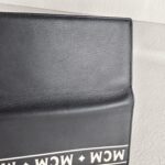 MCM Bi-Fold Long Wallet Black Leather with Silver Hardware #GULCE-4 - Image 6