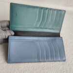 MCM Bi-Fold Long Wallet Black Leather with Silver Hardware #GULCE-4 - Image 12