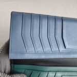 MCM Bi-Fold Long Wallet Black Leather with Silver Hardware #GULCE-4 - Image 13