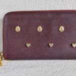 Mulberry Zippy Wallet Maroon Smooth Calf Leather with Gold Hardware #GULCE-5 - Image 3