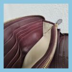 Mulberry Zippy Wallet Maroon Smooth Calf Leather with Gold Hardware #GULCE-5 - Image 16